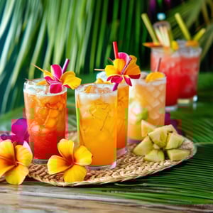 Luau happy hour event