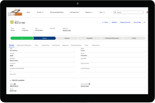 Clariti's government building permitting software