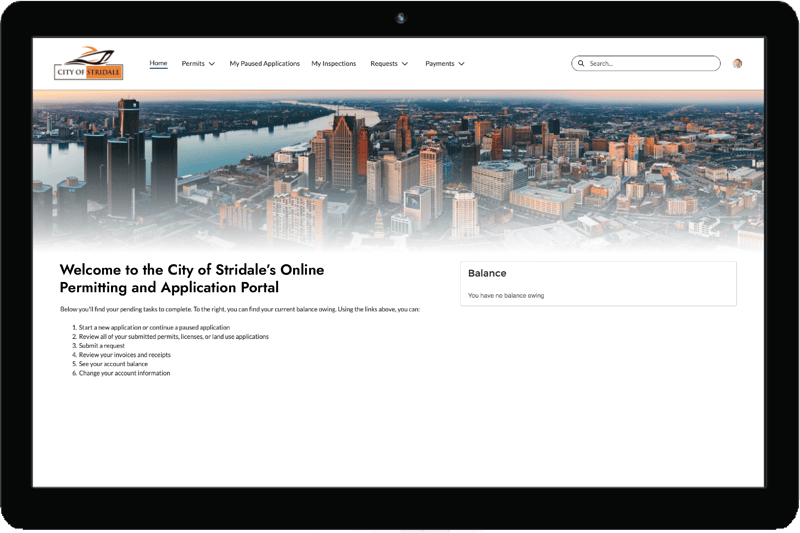 Clariti Building Permitting Solution Community Portal