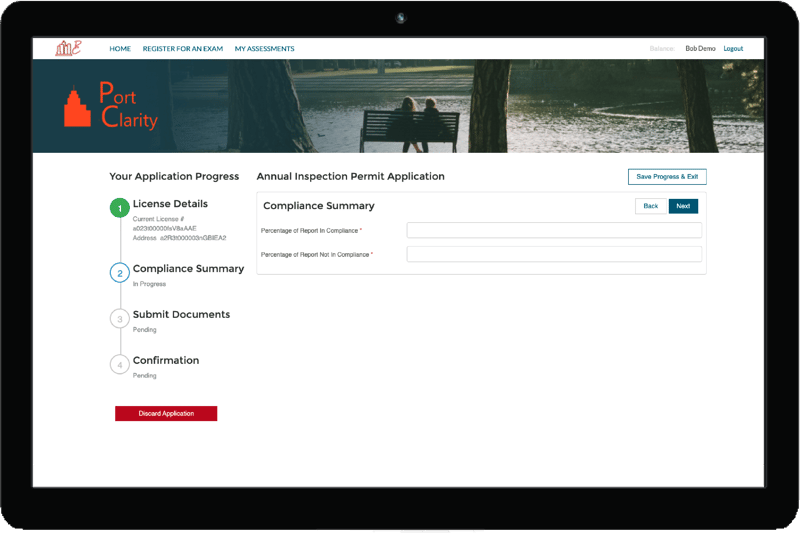 Clariti Business Licensing Solution Portal