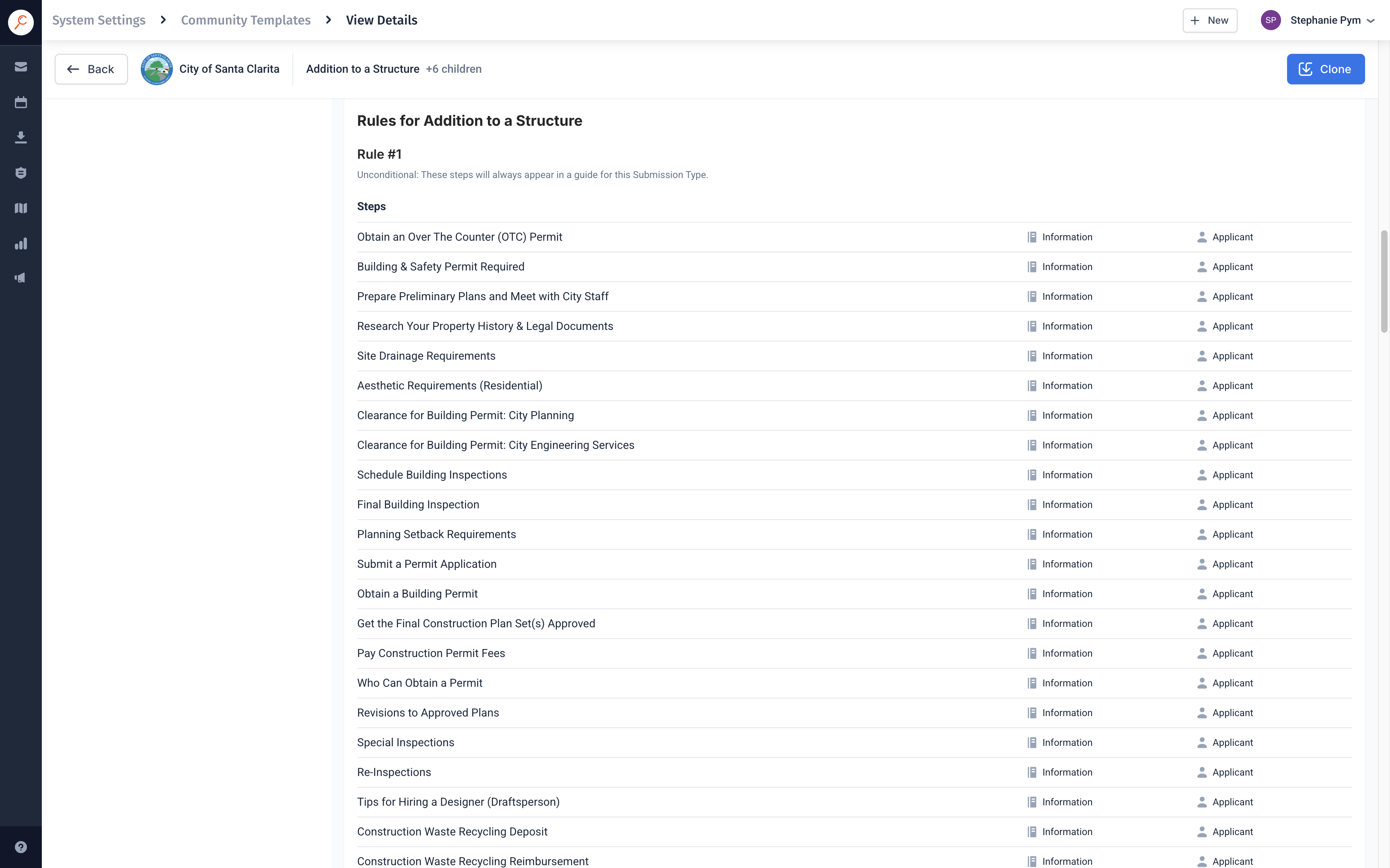 Step 3: View a template's configuration
