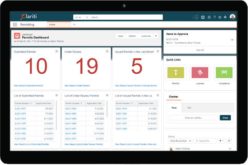Clariti Features - Reporting and Dashboards