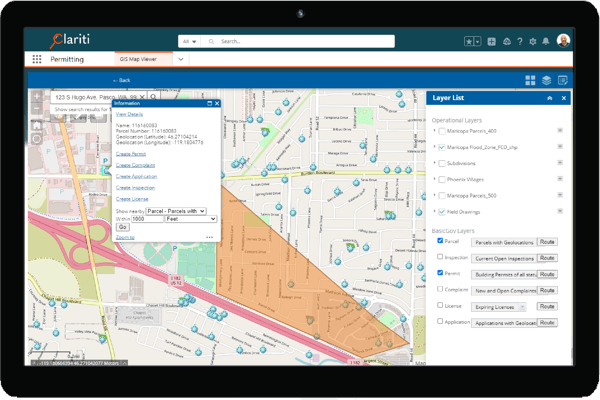 Clariti Permitting Solution | GIS Integration