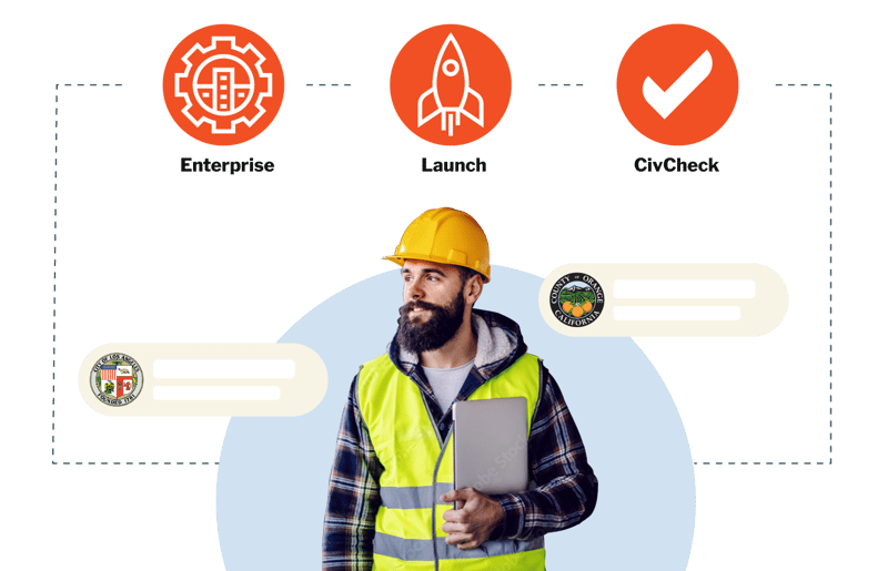 Overview of all Clariti products: Enterprise, Launch, and CivCheck