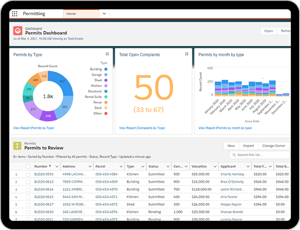 Clariti Permitting Dashboard