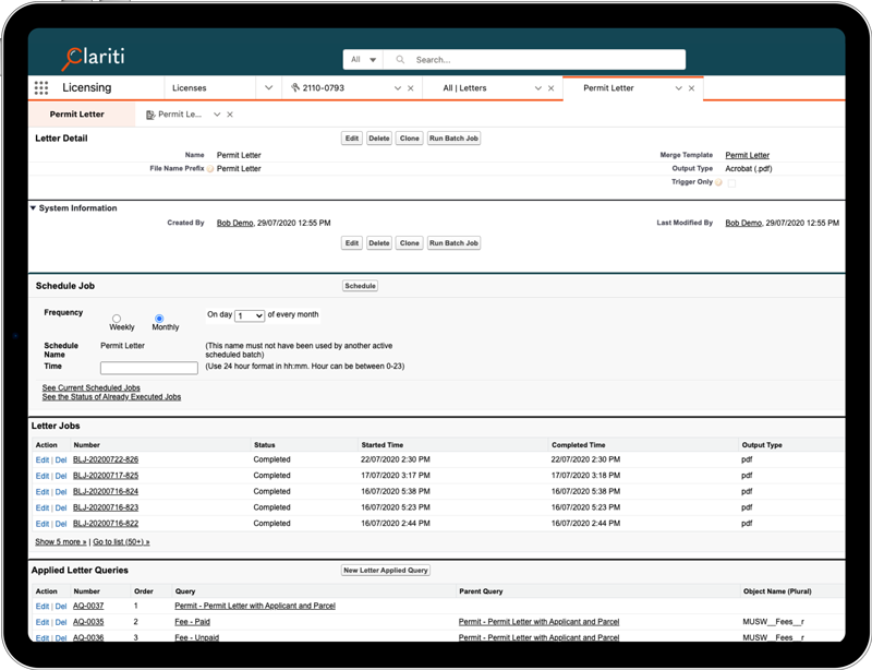 Dynamic document generation for professional licenses, expiry notices, and other printed materials