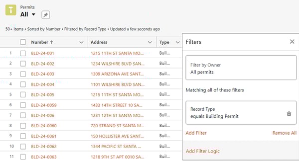 Using custom filters in Enterprise reports