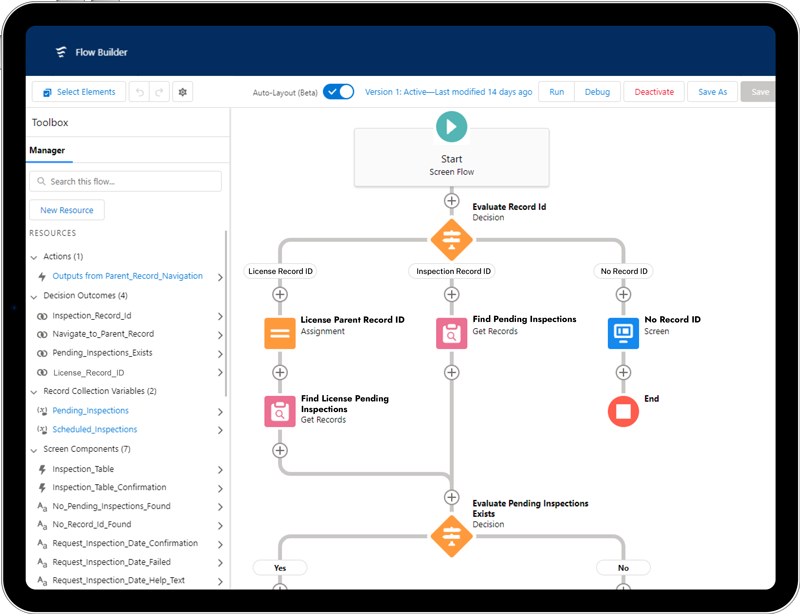 Clariti clicks-to-configure licensing workflow builder