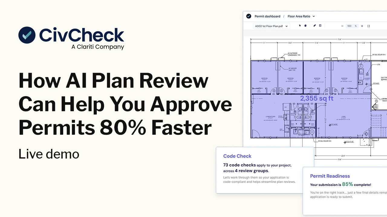 CivCheck AI plan review software: Live product demo webinar