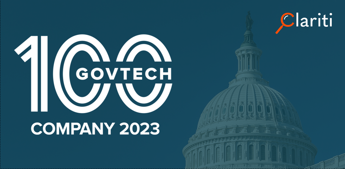 Clariti makes 2023 list of Govtech Top 100 Companies