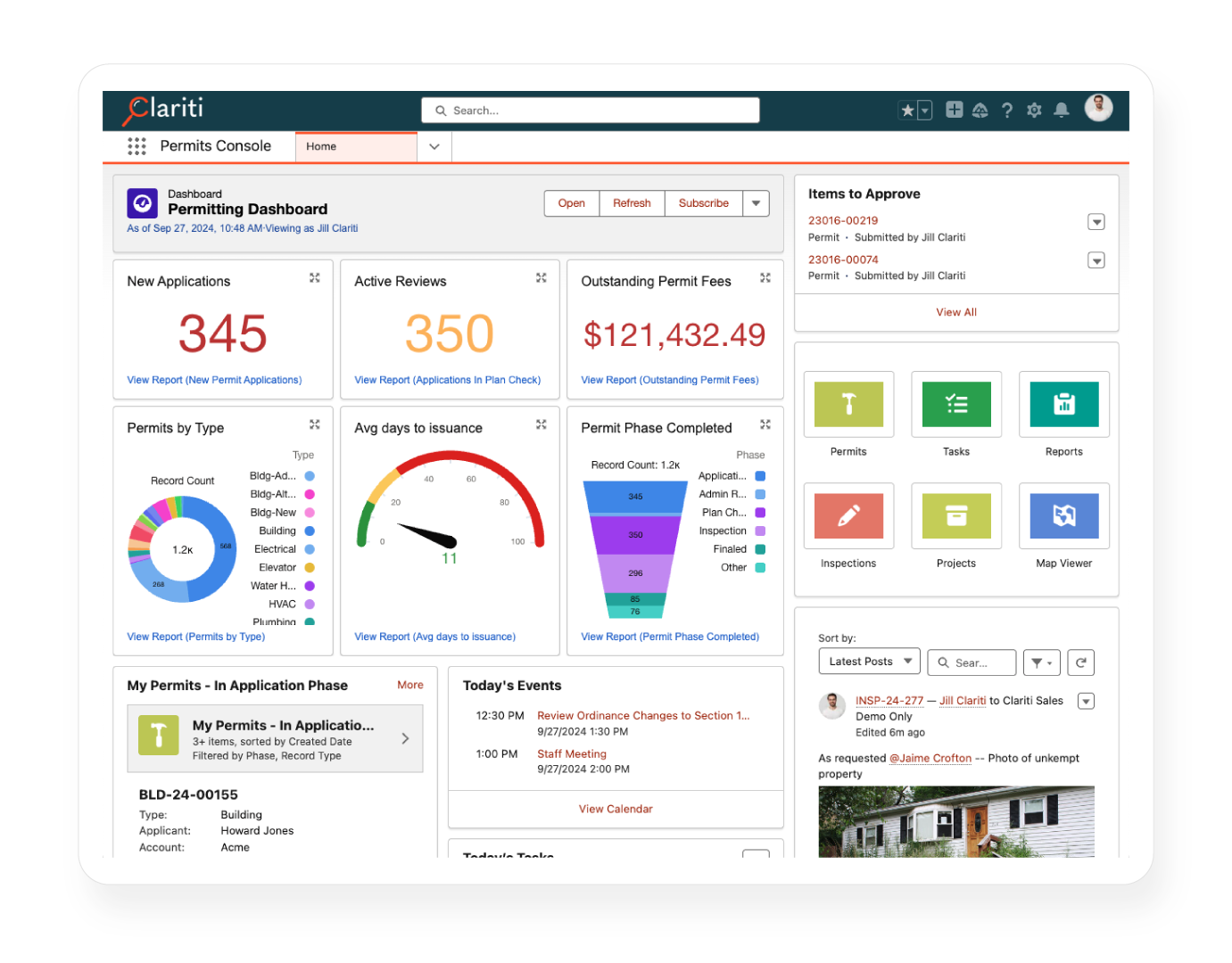 Clariti Enterprise Dashboard